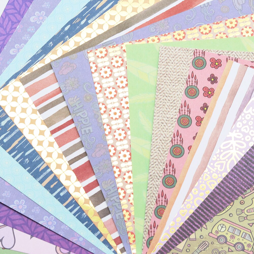Scrapbooking Paper Pad - 6"x 6" - 24 Sheets - Acid Free Cardmaking Background Pack
