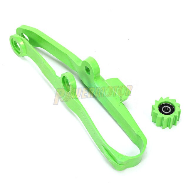 Rodillo basculante de guía deslizante de cadena verde, accesorio para motocicleta KAWASAKI KXF250 KXF450 KX250F KX450F KXF 250 450, Motocoss,: 1
