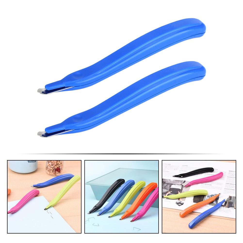 2Pcs Office Staple Puller Magnetic Staple Removing Puller Energy Saving Staple Puller Office Tool