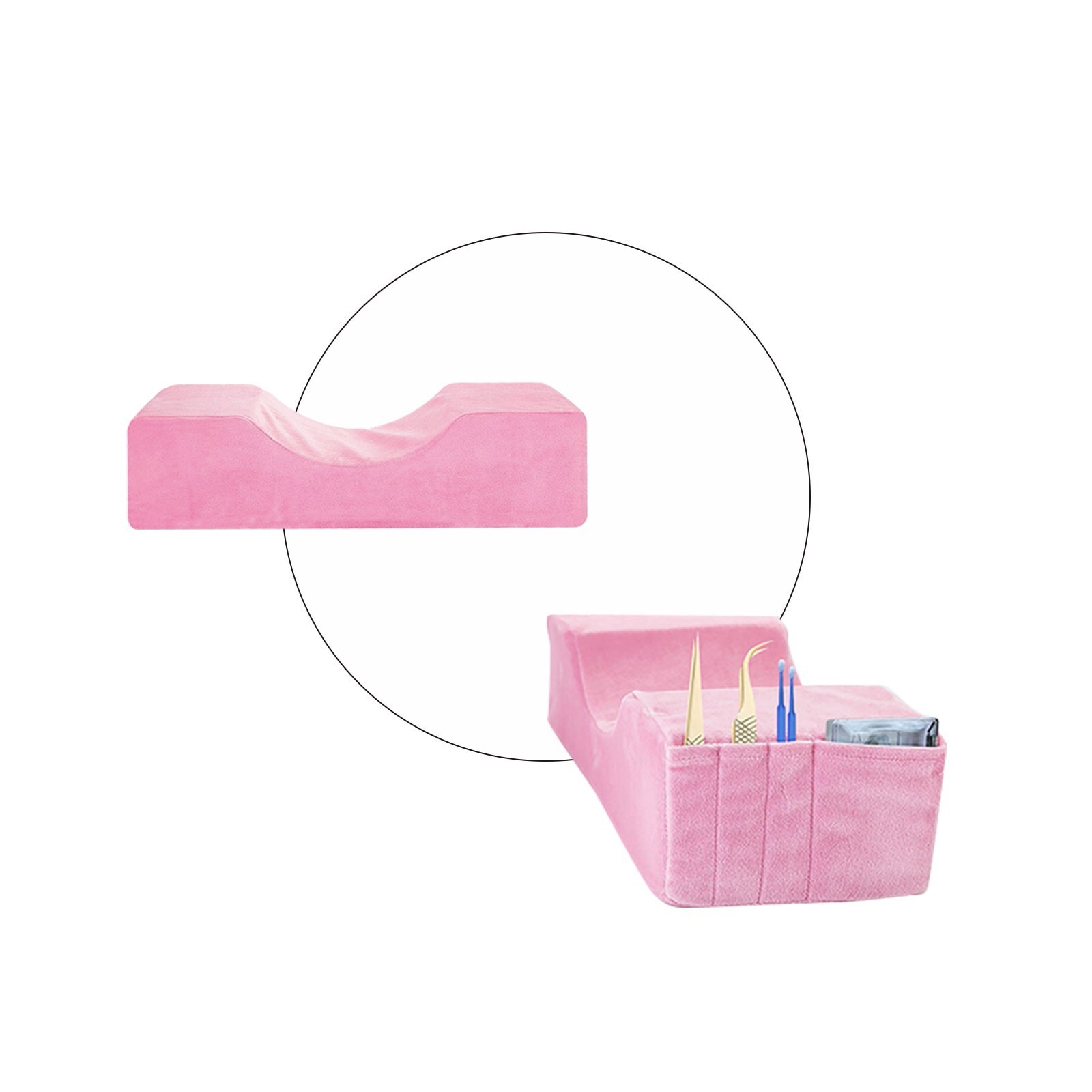 Zachte Kussen Geënt Wimper Extension Kussen Hoofdsteun Nek Ondersteuning U Vorm Professionele Salon Waterdichte Gereedschap