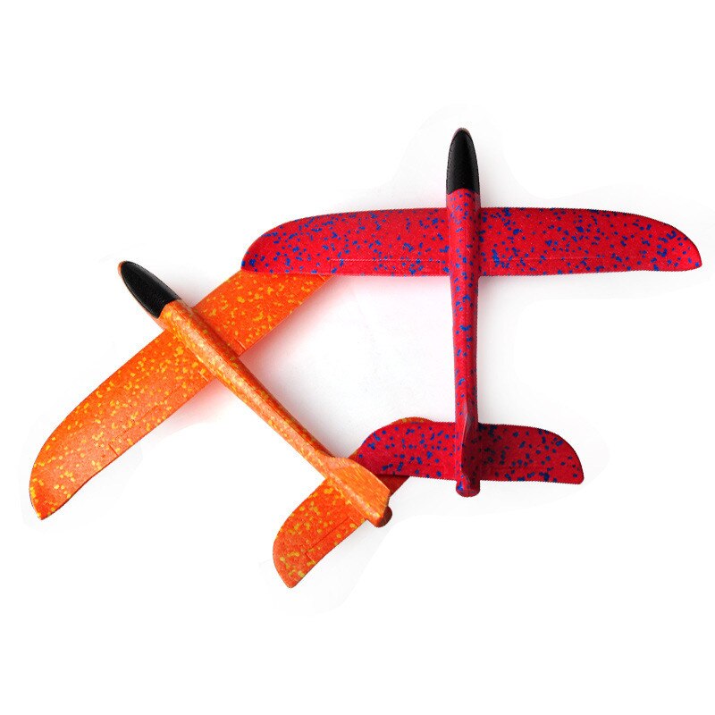 Flugzeug Flugzeuge für freundlicher draussen-Sport Schaum Hand Werfen Flugzeuge spielzeug, 36cm 48cm Flug Modus Segelflugzeug Trägheit Flugzeuge Modell