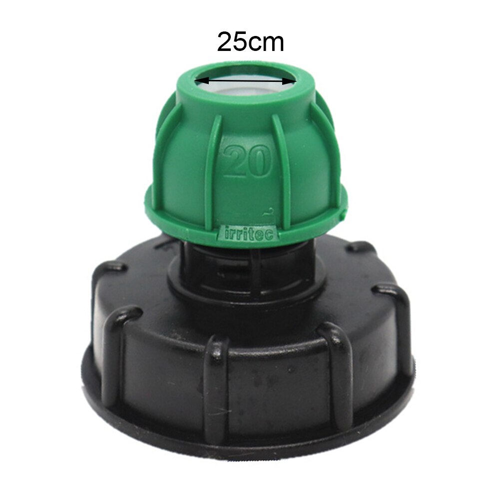 1000L IBC Tank Adapter Plastic IBC Tote Tank Connector Fitting Ton Barrel Accessories Black: M