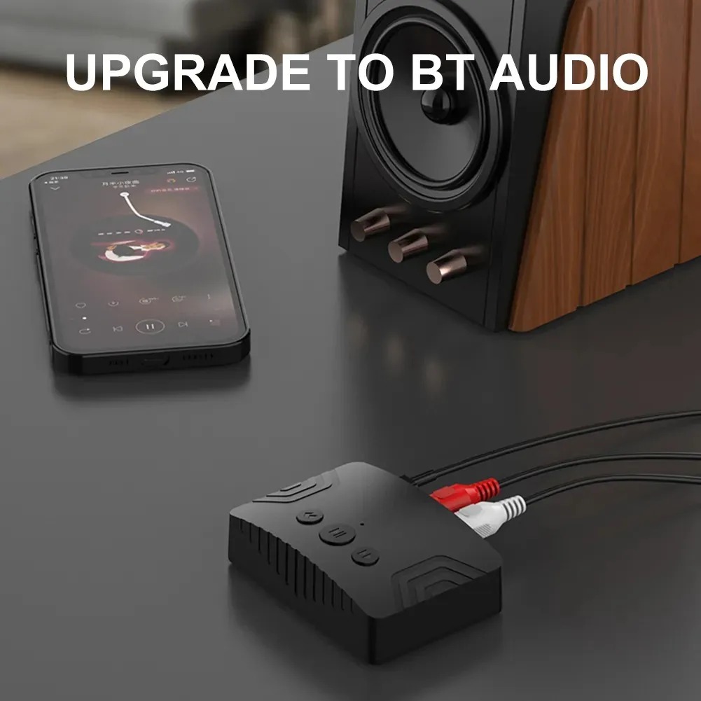 Bluetooth 5.3 Audio Ontvanger Draadloze Audio Adapter Type C Met Aux 3.5Mm Rca Optische Jack Ondersteuning U-Disk Voor Tv Pc Speakers Auto