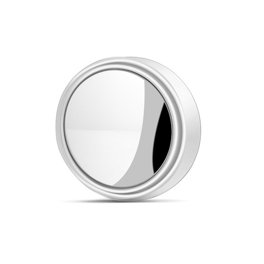 360 graders universal blindvinkelspejl bilrammeløs ultratyndt vidvinkel cirkulært konveks bakspejl: Hvid 1 stk