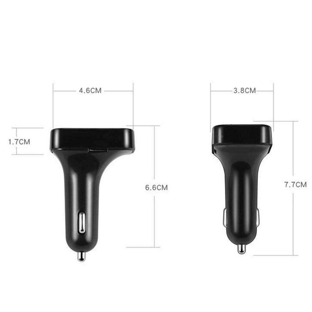 Car Kit Handsfree Bluetooth Wireless FM Transmitter LCD MP3 Player USB Charger 2.1A Car Accessories Handsfree Auto FM Modulator