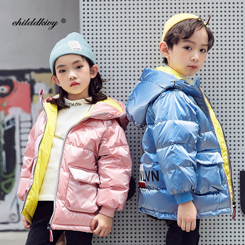 Jungen Winter Mantel freundlicher Mantel für mädchen dicke winddicht warme oberbekleidung freundlicher kleidung mädchen unten jacke 2-10 jahre