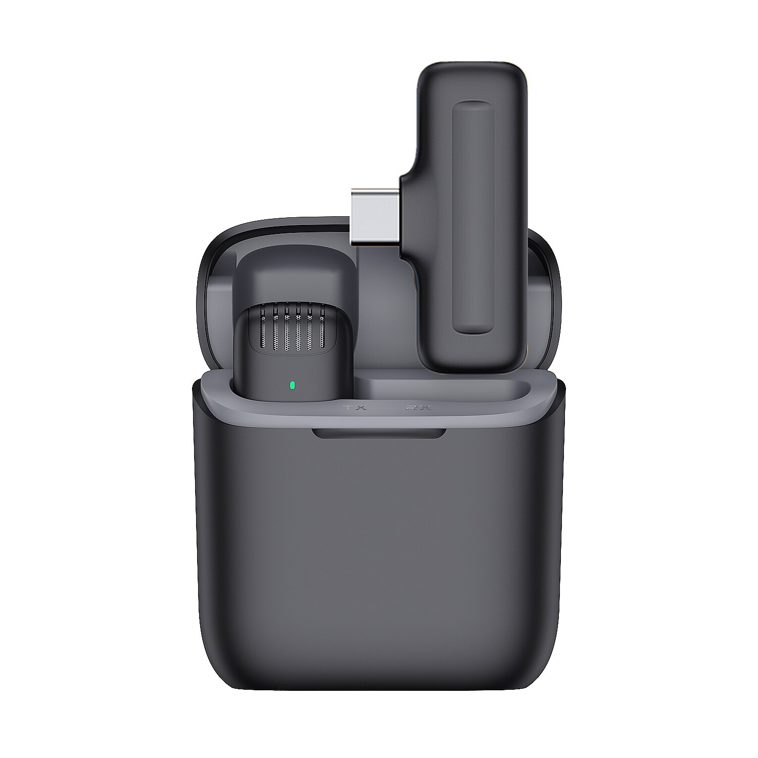 Kabelloses lavalier-mikrofon, plug-and-play-funkmikrofon kompatibel mit iphone und android, mikrofon mit automatischer synchronisierung und rauschunterdrückung für aufnahmen
