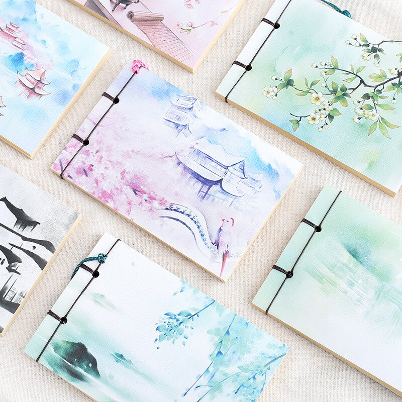 1PC Vintage Retro Chinese Style Notebook Sketchbook Journal Diary Book Notepad Weekly Planner Stationery Office School Supplies