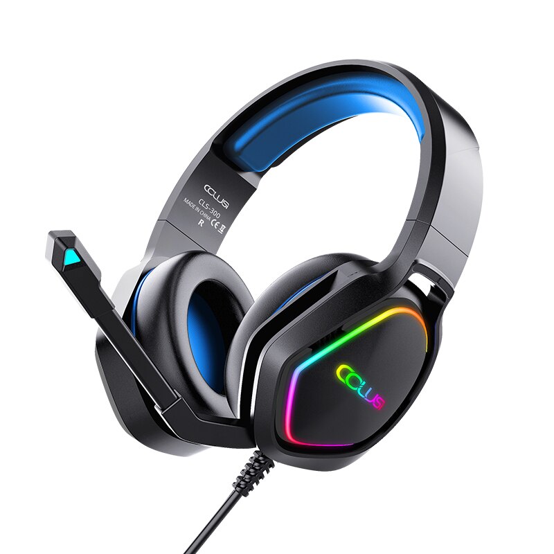 LeTi Gamer słuchawki tylko słuchawki przewodowe światło RGB mocny bas słuchawki z mikrofonem do gier XBox One PS4 PC Laptop: Default Title
