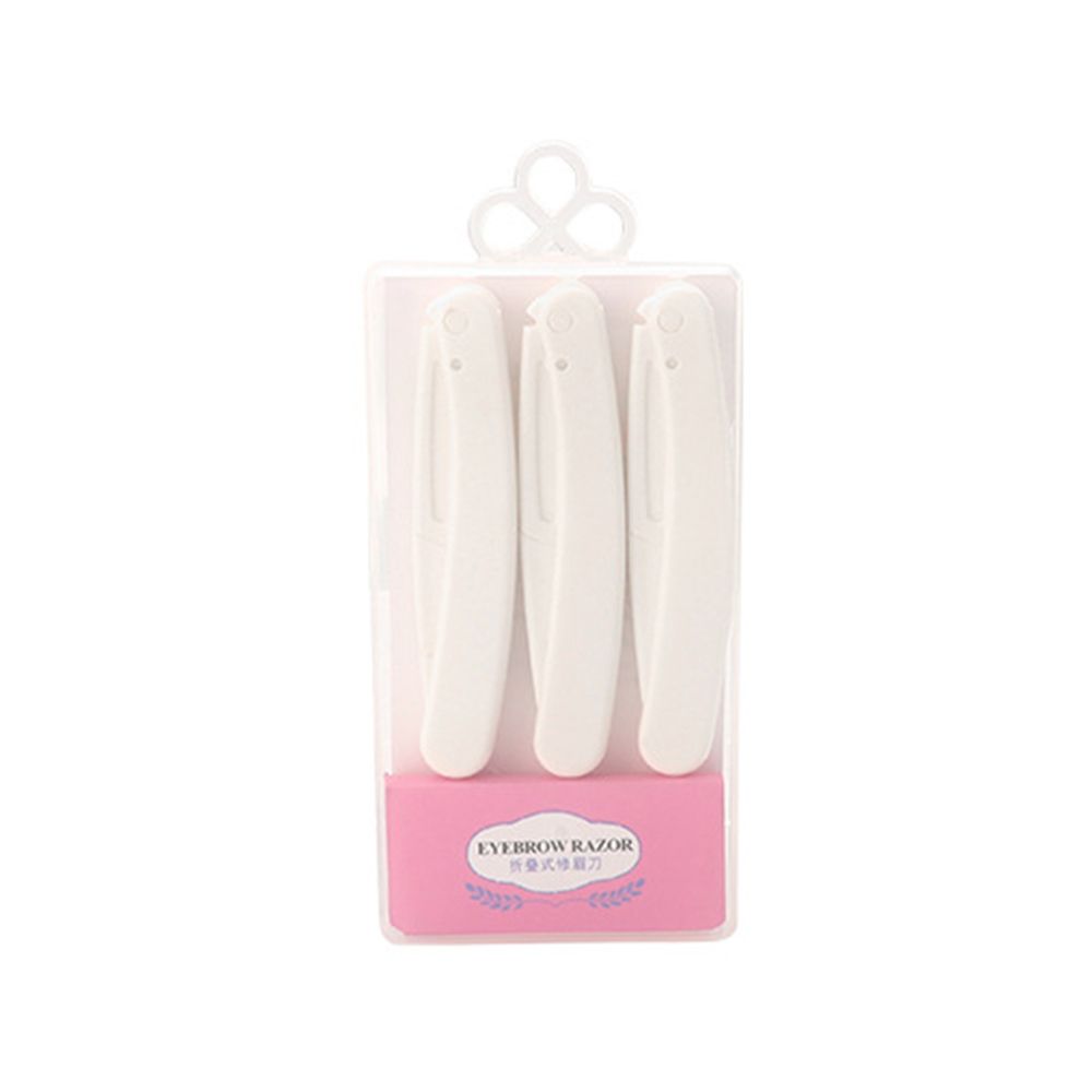 Cuchilla de pelusa Facial, utensilio de belleza, de para cejas maquinilla de afeitar, herramienta para quitar el vello Facial, recortador de cejas: white