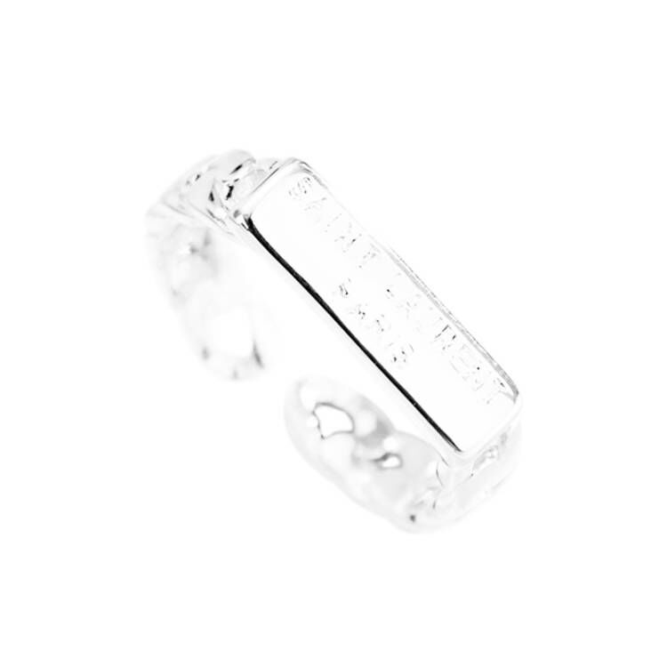 Punk Vintage Engels Brief Metal Brief Open Ringen Vinger Vrouwen Mannen Partij Sieraden: 22