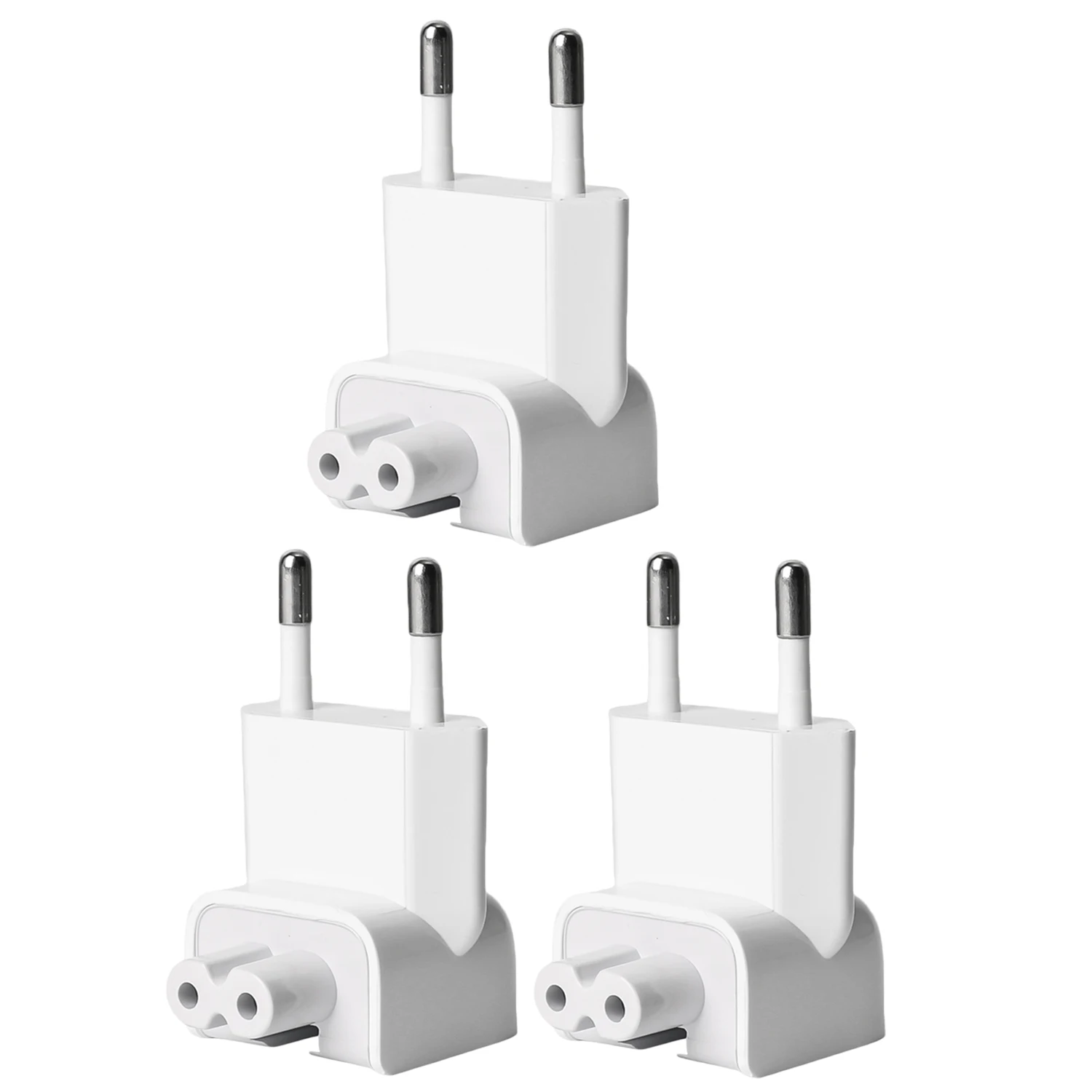 5/1Pack EU AC Power Plug Adapter Travel Wall Outlet Converter Duck Head for MacBook MagSafe 45/60/85W for IPad 10W/12W Adapters: Red