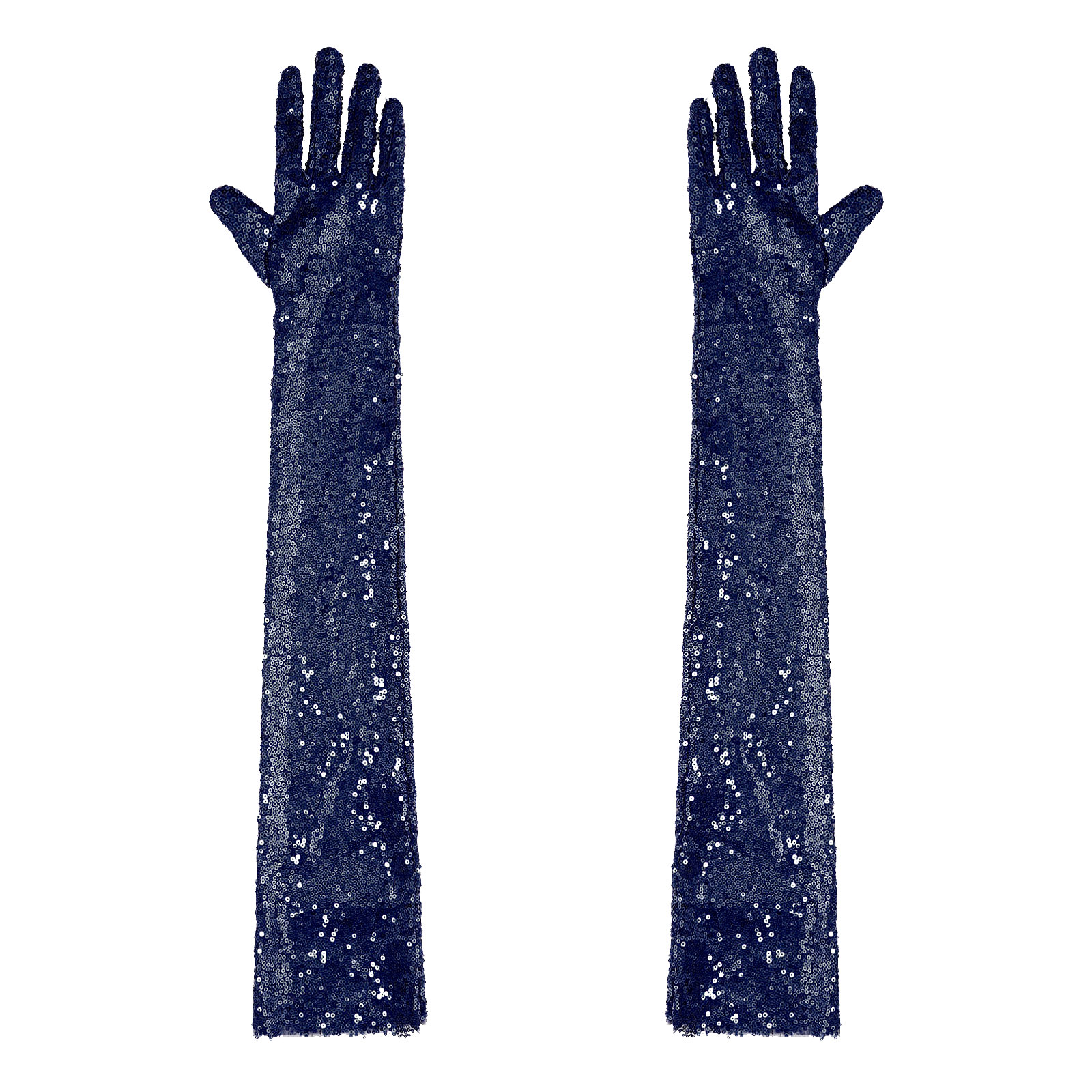 Damen 1920er Jahre lange Handschuhe Oper Finger Ellenbogen Länge lange Handschuhe glänzende Pailletten Mesh lange Handschuhe Rave Fäustlinge Ellenbogen Länge Vintage: Rot