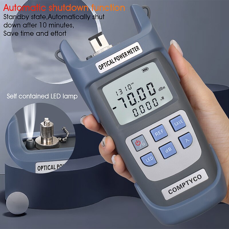 2 In1 FTTH Fiber Optic Tool Kit Fiber Optical Power Meter -70 +10dBm Visual Fault Locator Fiber Optic Test Pen 5-50Km