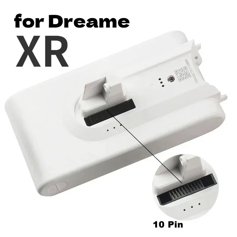 Wymienny odkurzacz 5000 mAh - zapasowa bateria robić akumulatora litowo-jonowego Xiaomi Dreame V8, V9, V10, V10zawodowiec, VVN3, VVN4, VVN5, XR: czarny