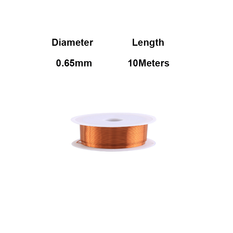 Bobine de fil de cuivre 10-100m, câble de fil de cuivre 0.06mm - 1.0mm, fil magnétique, fil de bobine de cuivre émaillé, fil d'enroulement en cuivre émaillé: Rose