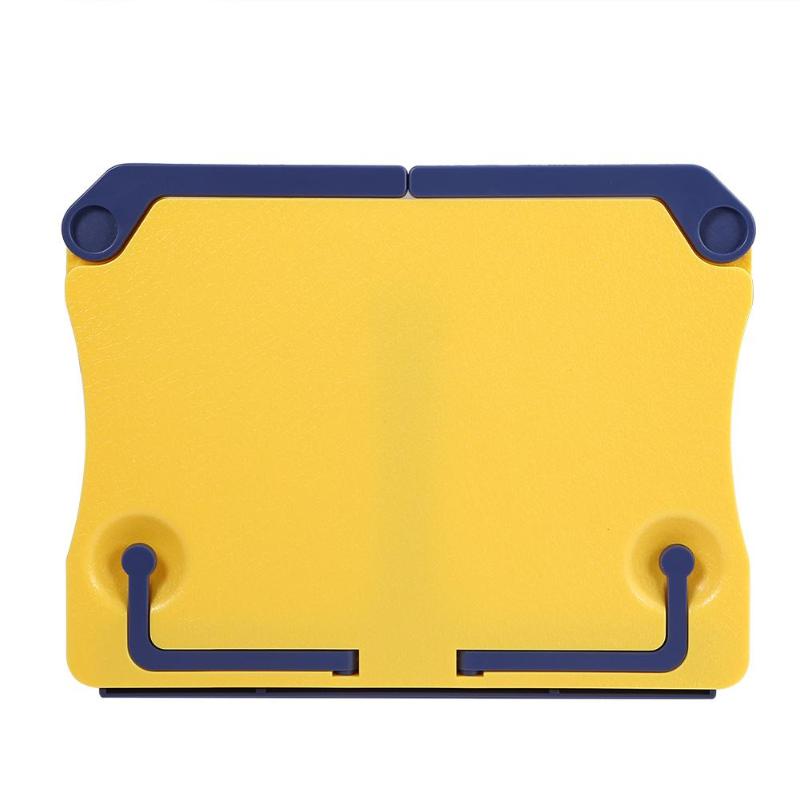 Bärbar musikstativ handrulle hopfällbar skrivbordsläsram platt hållare justerbar bok piano notläsning bladstativ: D  210 x 160 x 10mm