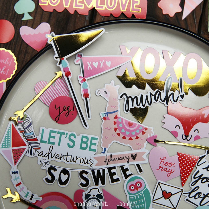 Décorations Cupcakes Saint-Valentin - Lot De 30 Pics En Carton Avec Messages D'amour (XOXO, Kiss Me...)