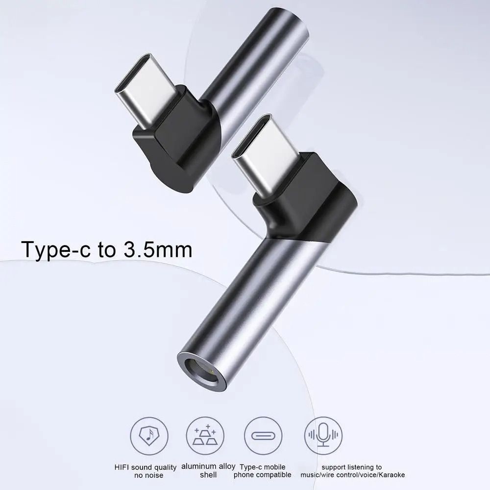 Type-C To 3.5mm Headphone Adapter Usb C Audio Earphone Adapter Mini HIFI Wired Headset Type C Converter for Headphones/Phone
