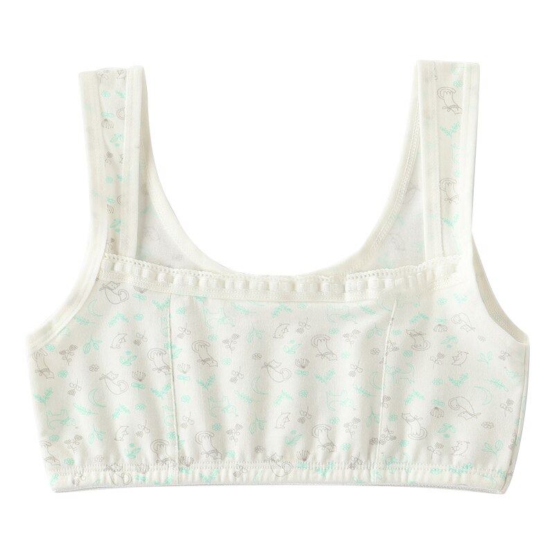 [B232] Backless Beha Meisjes Katoen Mooie Leuke Student Ondergoed Zomer Vest-Stijl Zoete Bloemen Kleine Sling 8-16 Jaar: B