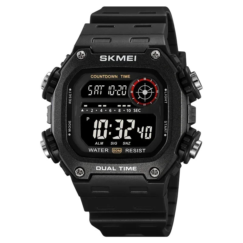 SKMEI Orologio Sportivo Digitale Uomo – Cronografo Multifunzione Retroilluminato