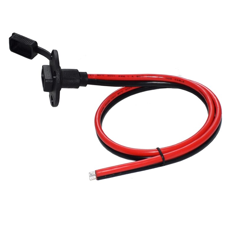 10 awg sae kabel 2 pin hurtig frakobling af bilpanel forlængerkabel skruehuller til solpaneler battrey motorcykler batteri: 0.6m indgangskabler