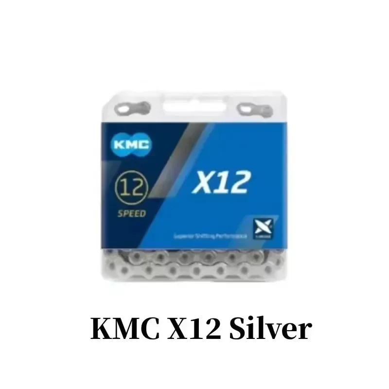 KMC X8 X9 X10 X11 X12 EL SL Cadena de bicicleta de carretera/MTB 8v 9v 10v 11v 12v 118L 126LB cadena de bicicleta con enlace rápido para SHIMANO SRAM: Gris claro