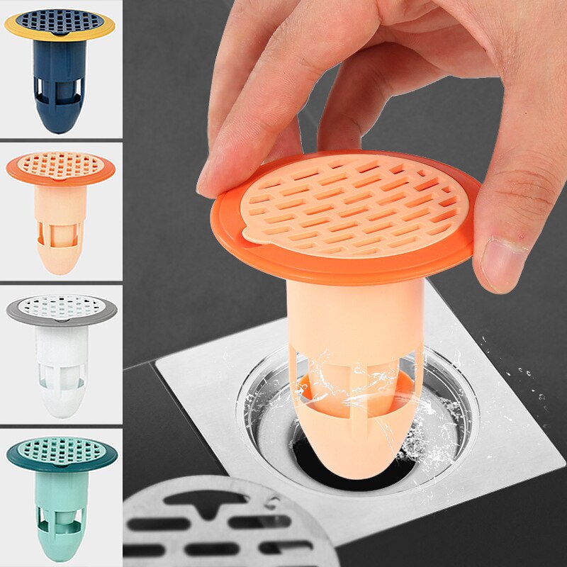 Anti-insect And Deodorant Floor Drain Kitchen Sink Strainer Bathroom Anti Toilet Sewer Smell Soft Sealant to Prevent Odor