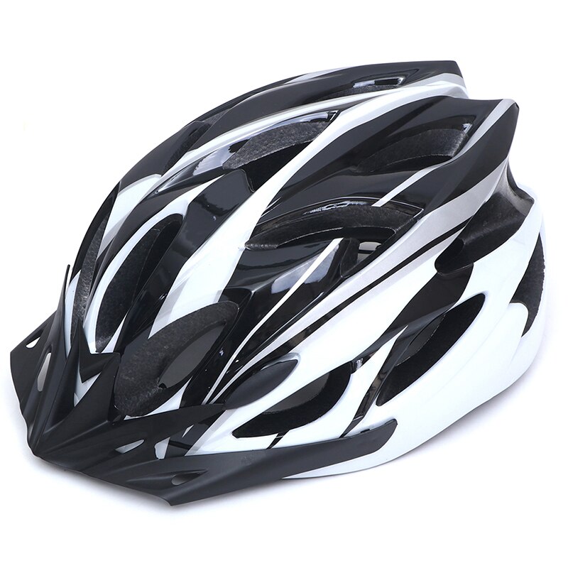bicycle helmet cycling unisex super light integrally-molded inside electric bike MTB mountain bike aero helmet safety: Black  white
