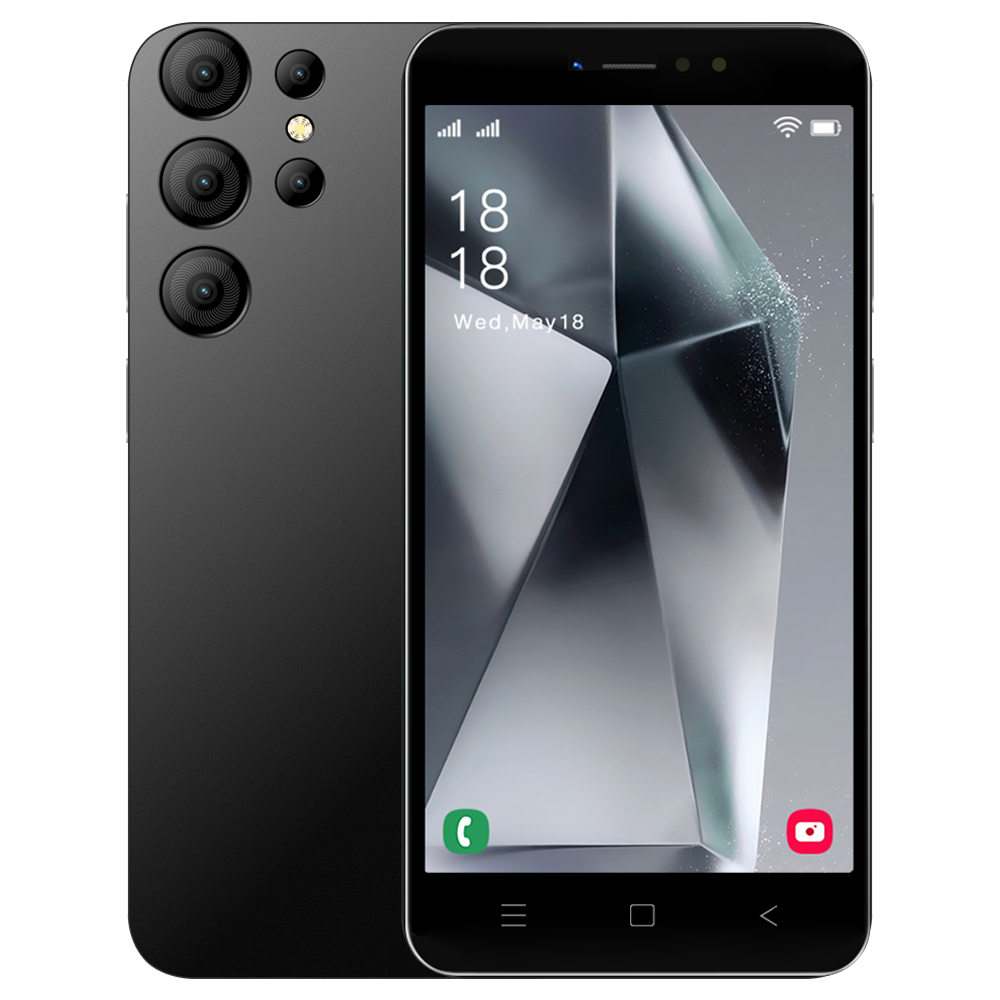 FUFFI-Smartphone, 6,1 polegadas, 3 + 32 GB ROM, câmera de 16 MP, Android, rede 4G, telefones celulares, SIM dupla, Octa Core, celulares: Preto