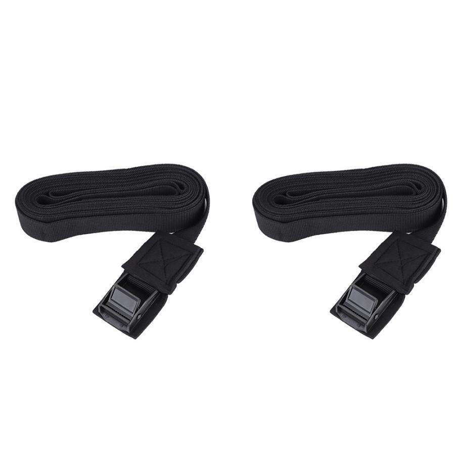 2pcs/set Outdoor Lashing Tie Surfboard Kayak Roof Rack Cam Buckle Lashing Tie Down Strap Top Rack Belt For Car Bus Bicycle Tools