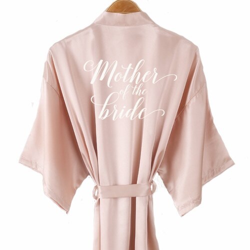 Champagner-Bademantel für Braut, Satin--Seiden-Kimono, Damen, Brautparty, Schwester, Team, Mutterparty, Nachtwäsche, Brautjungfer, Hochzeit, kurze Roben: L / Armee Grün