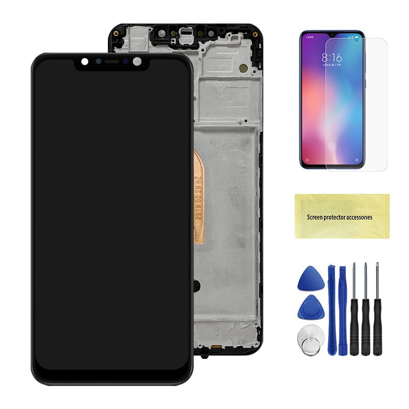 Original Poco F1 Lcd Display For Xiaomi Pocophone F1 Lcd Display Touch Screen Digitizer Assembly For Xiaomi PocophoneF1 PocoF1: Black With Frame