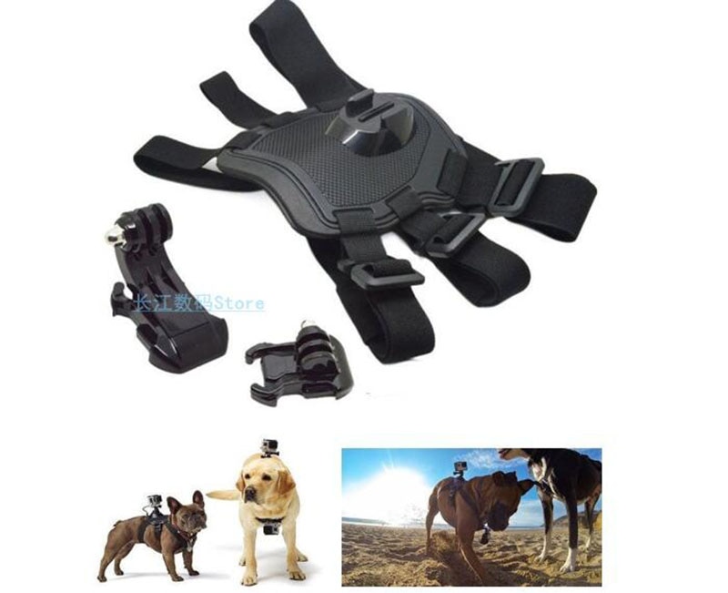 Hond Fetch Harnas Borstband Schouderriem Mount Base Voor Gopro Hero 5 4 3 SJCAM Sport Camera