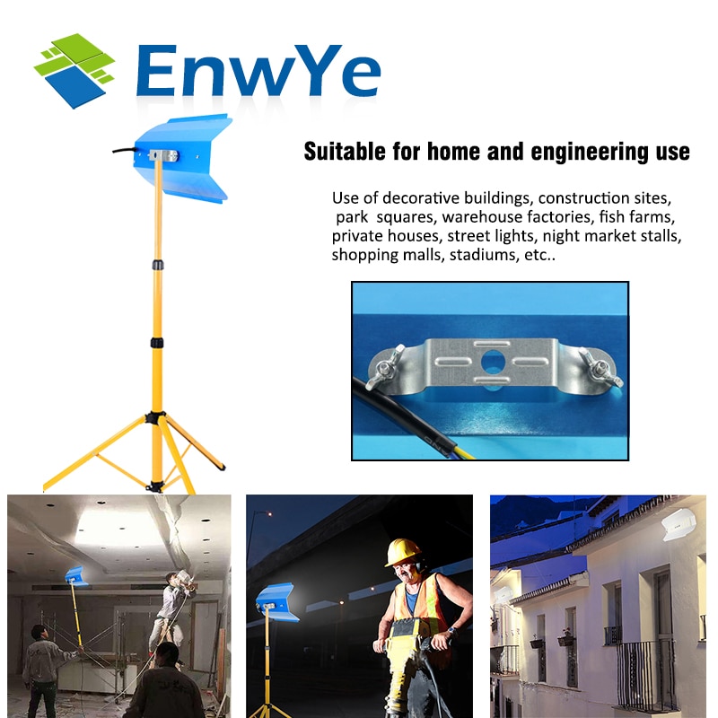 Enwye led jodium wolfraamlamp 30w koud licht  ac 220v 240v led buitenverlichting bouwplaatsverlichting schijnwerper