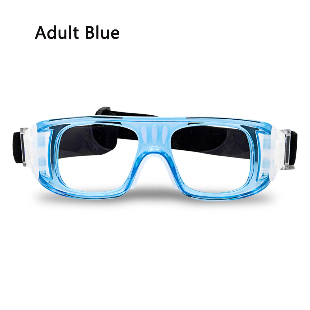 Professionele Kid 'S Basketbal Goggles Beschermende Bril Kinderen Voetbal Eyewear Eye Protector Sport Veiligheidsbril: Adult Blue