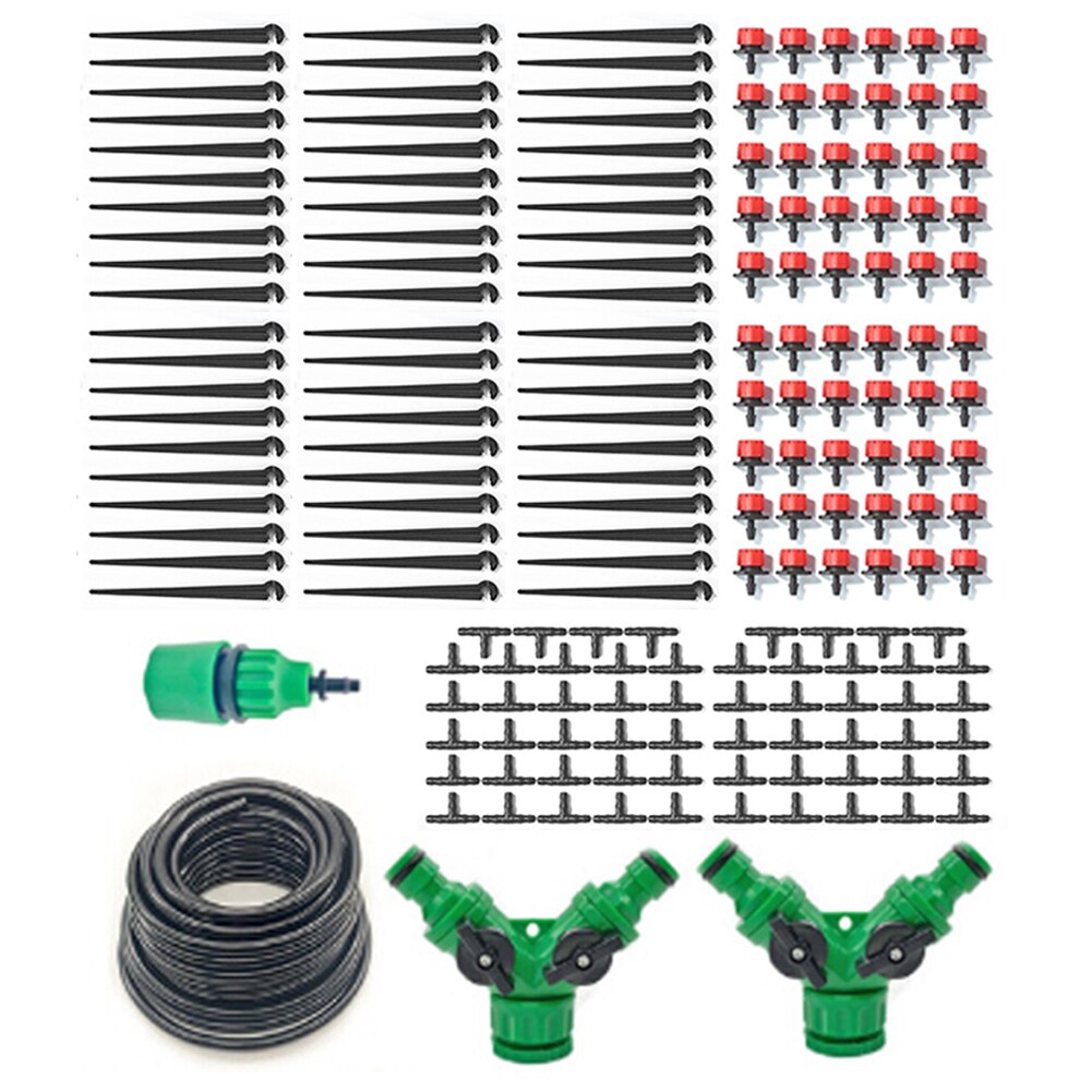 50M Irrigation System Self Automatic Garden Water Drip Irrigation System Hose Watering Plant Kits Garden Supplies: No Timer