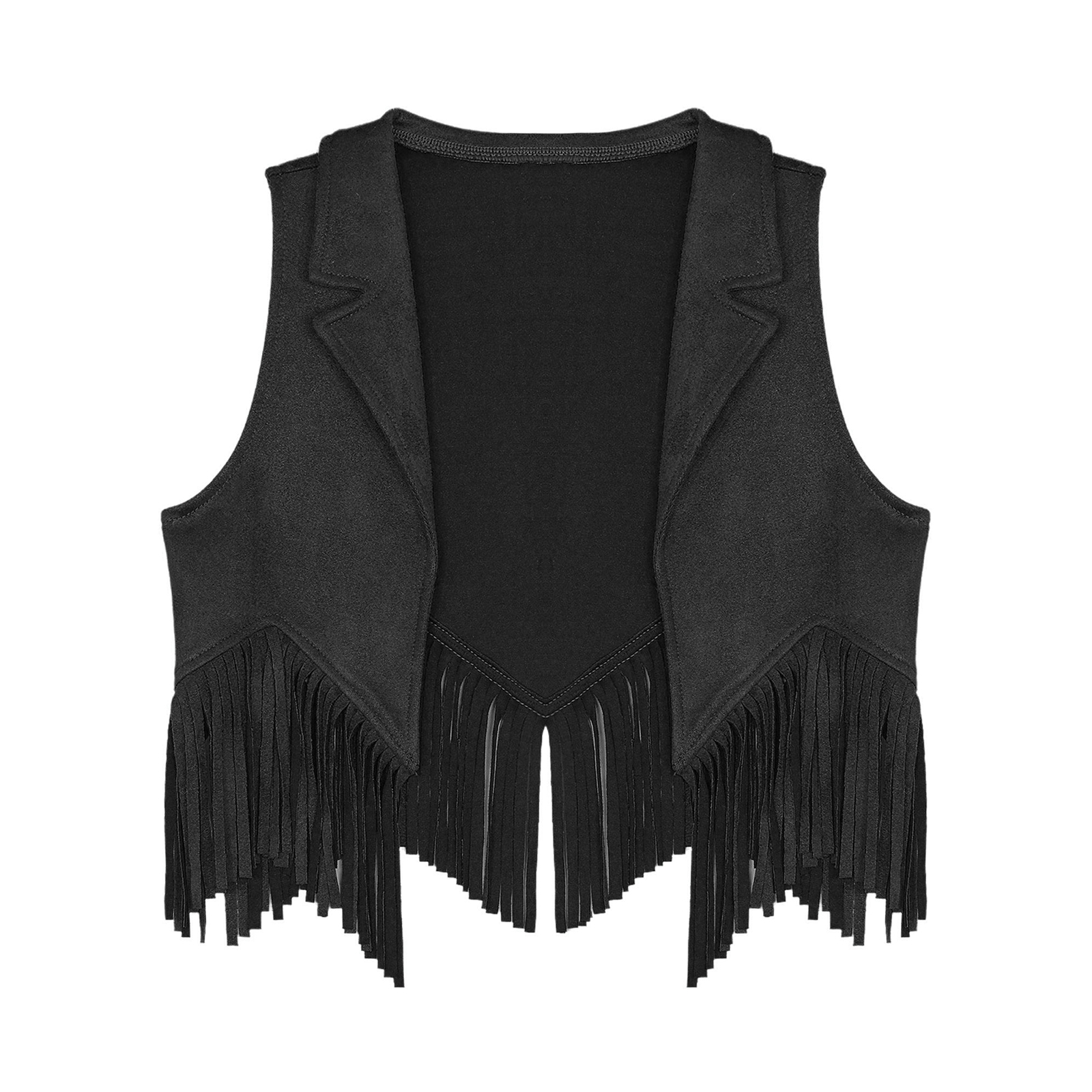 Fantasia de cowboy do oeste para meninos e meninas, colete com franjas, chapéu e bandana, ideal para carnaval, halloween, cosplay e outras festas.