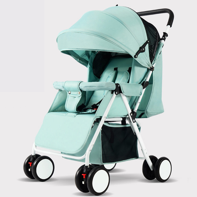 Draagbare Kinderwagen Vouwen Kinderwagen Ultra Lichtgewicht En Handig Kan Sit Lie Baby Eenvoudige Kind Mini Vier Wiel Kar
