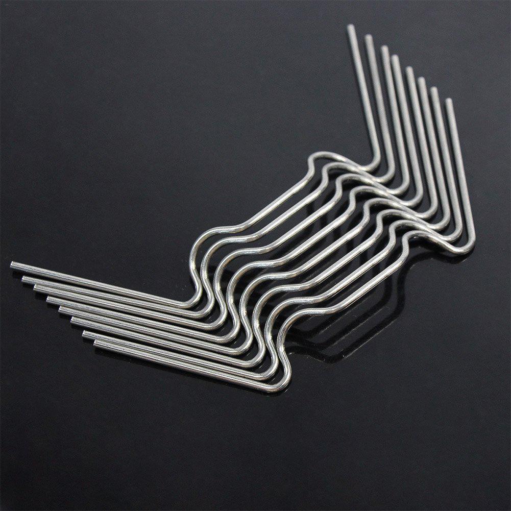 100pcs Stainless Steel Glazing Clips Thick Greenhouse Glazing Clips Tool "W" Spring Buckle Equipment Not Easy To Deform