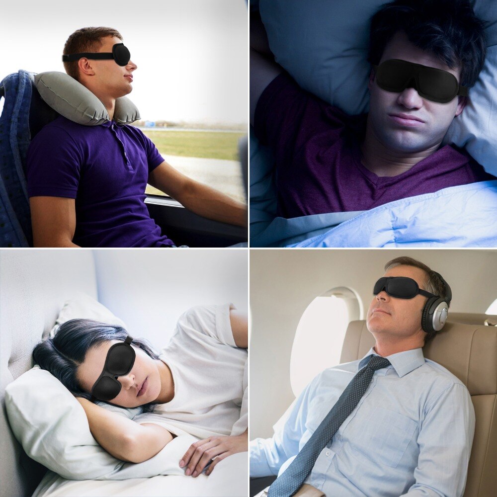 3D Sleeping eye mask Travel Rest Aid Eye Mask Cover Sleeping Relieve Fatigue Light Blocking Sleep Mask