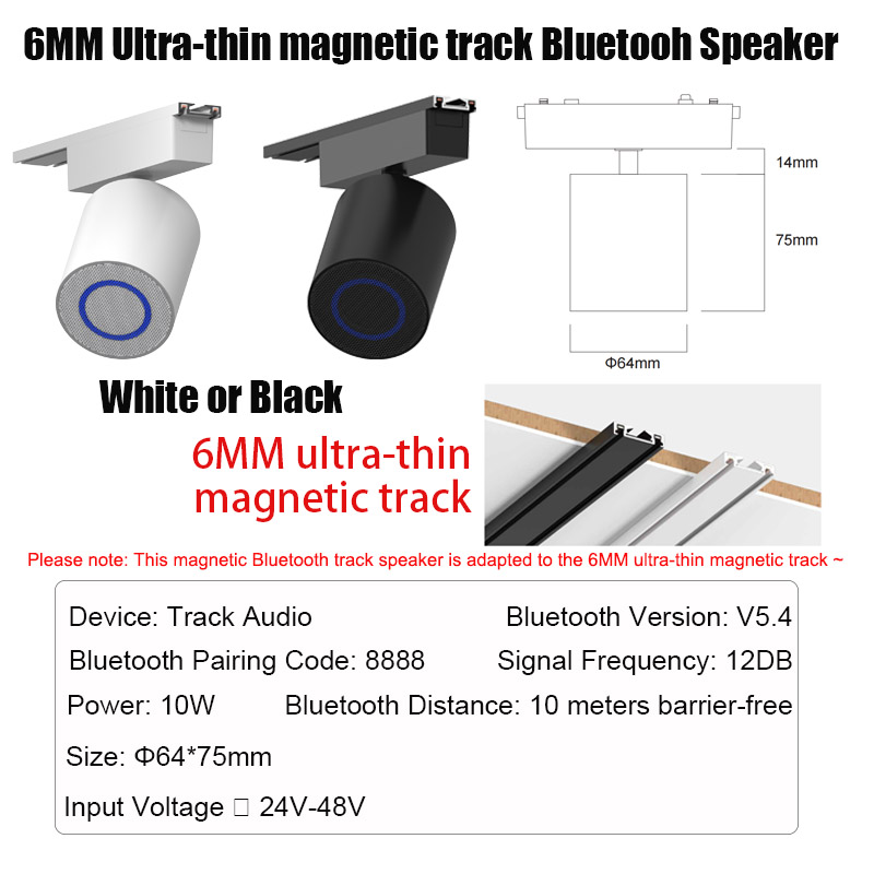 Trilha de luz magnética 6mm ultra fina montagem em superfície iluminação teto preto branco fino moderno flexível casa ímã trilho 1m 2m: Azul / Bege