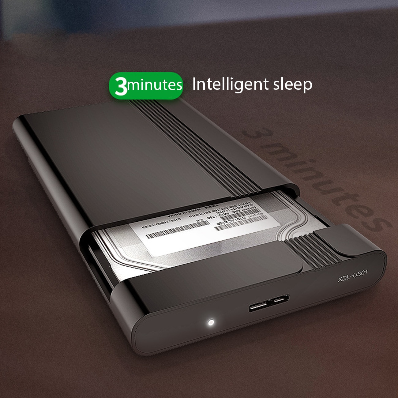 2.5 inch USB 3.0 Mobile Hard Disk Enclosure SATA SSD 1G Second Transmission Hard Disk Enclosure Hard Disk Enclosure