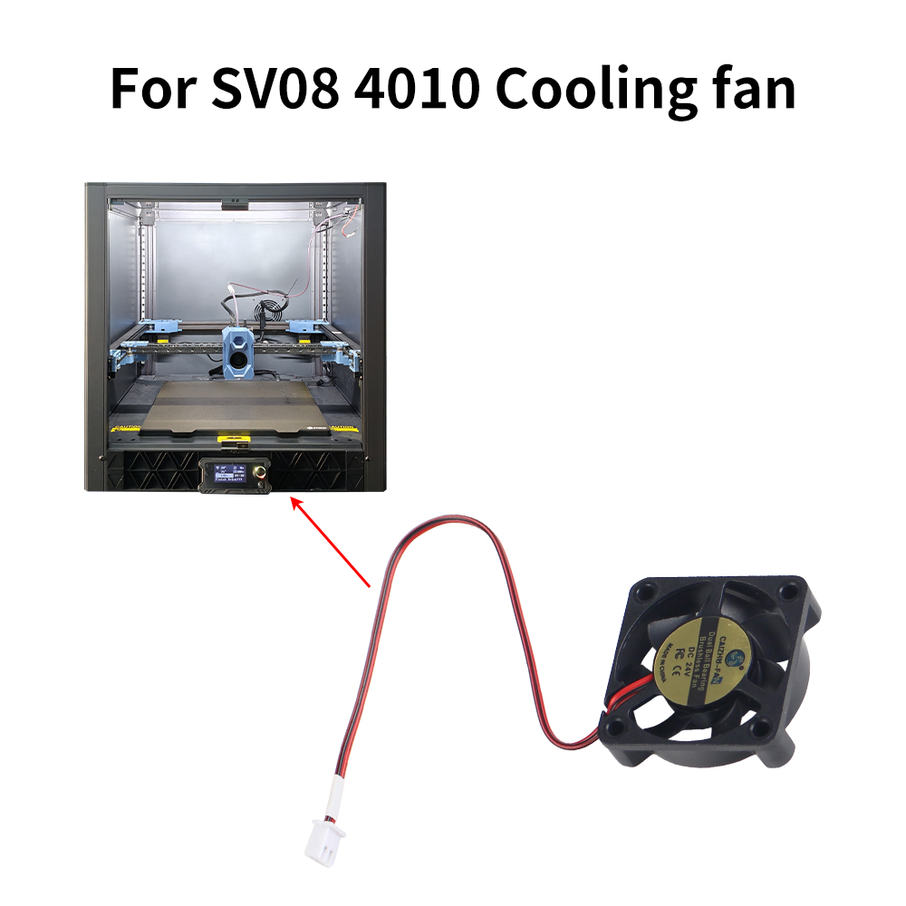 Ventilateur de refroidissement rapide et silencieux à double boule pour imprimante 3D, pour SV08 3010 4010 5020