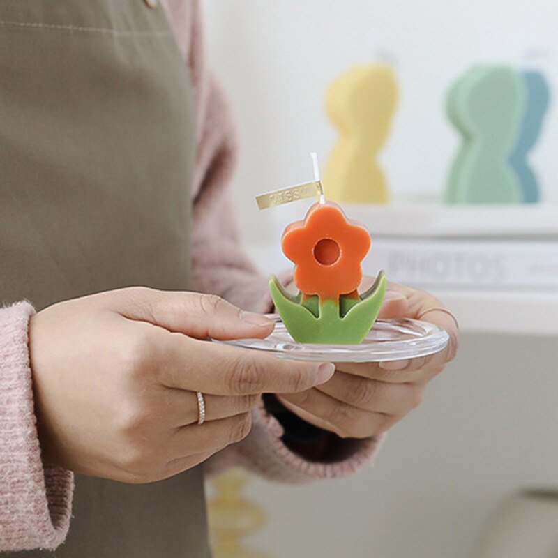Kreative Blumen bilden Duft Kerze Hause Dekoration Foto Stütze Handgemachte Aromatherapie Kerze Diy Geburtstag Schreibtisch Dekor