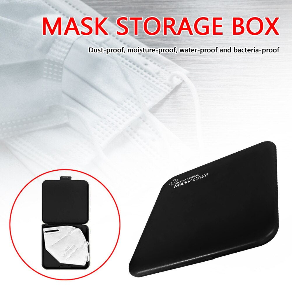 1pcs Mask Storage Box PP Silver Ion Disinfection Portable Mask Holder Organizer Face Masks Container Dustproof Mask Case