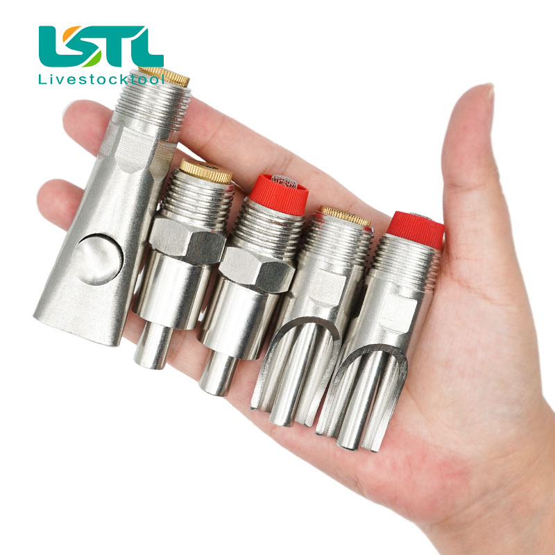 5Pcs Pig Drinknippel Water Automatische Rvs Drinkers Voor Varkens Zaaien Swine Finsher Mest Nursery Farm Gereedschap