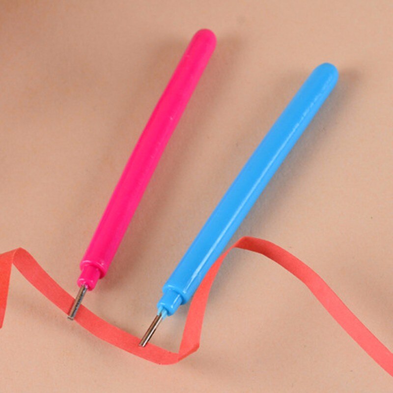 Stylo origami fait à la main, 2 couleurs, outils créatifs pour enfants, bricolage, artisanat, outils en papier fendu assortis