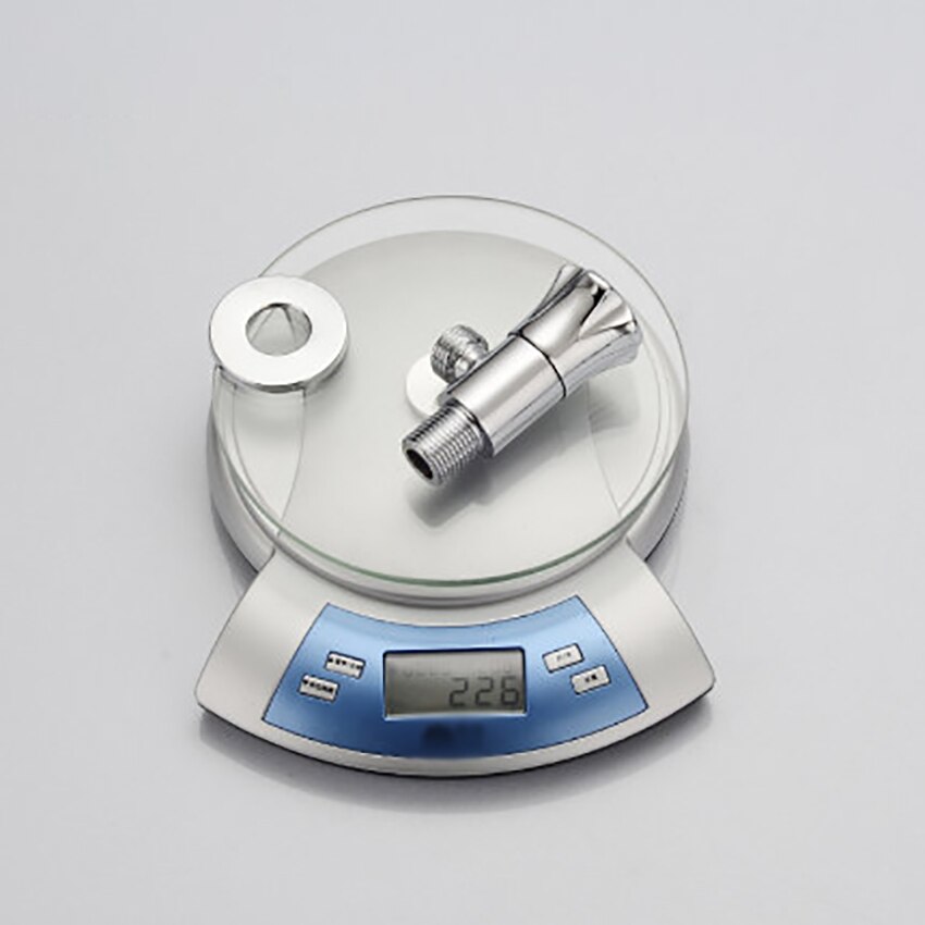 Quarter Turn Angle Stop Valve Thickened Brass Faucet Triangular Valve G1/2 Bathroom Cold Water Shut Off Valve for Toilet