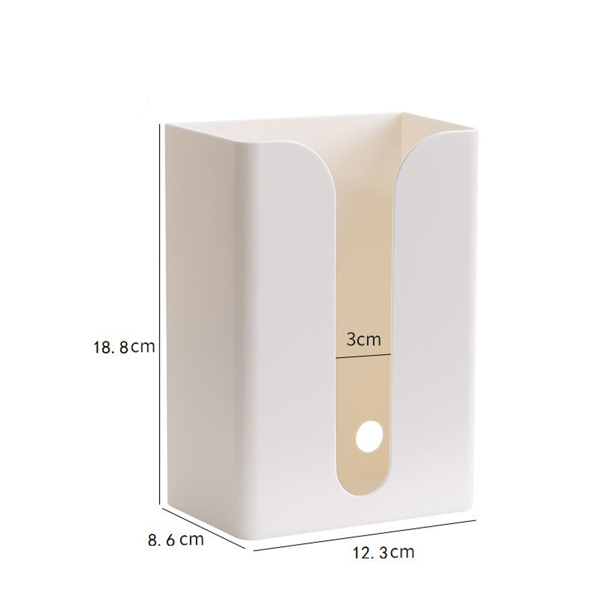 1PC Portable Toilet Paper Holders Home Solid Bathroom Products Wall Hanging Toliet Towel Tissue Box: Apricot